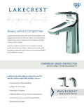 LakeCrest Manual Faucets Flyer