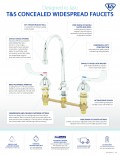 Concealed Widespread Faucet Quick Reference Flyer