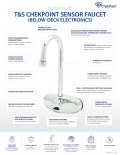 ChekPoint Sensor Faucets - Below Deck Electronics - Quick Reference Flyer