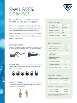 Foodservice Sustainability Flyer - Small Parts-Big Impact