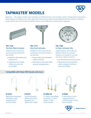 Tapmaster Models Flyer