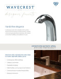 Open the PDF for WaveCrest Touchless Faucets Flyer