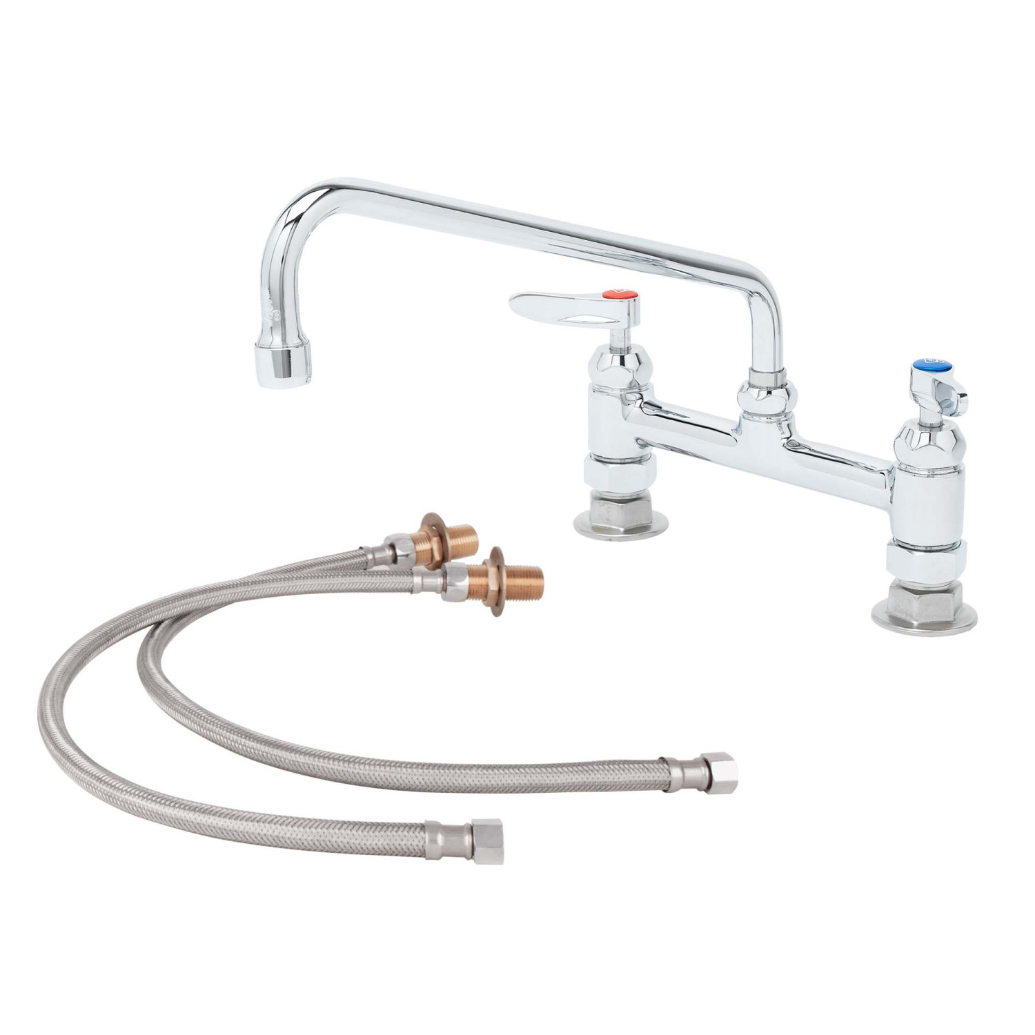 Top-Line® Double Pantry Deck Mount Faucet Body with Compression Valves no Spout 