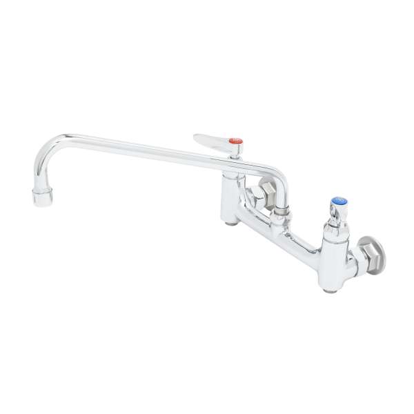 T/&S Brass B-0231 Double Pantry Faucet Wall Mount