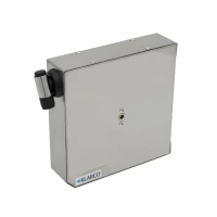 Klarco MIDIReel with 4 Meter (13' Long) EPDM Hose, Spray Valve with Polished Stainless Steel Body with Push-Button, Equipped with Adjustable Jet Breaker