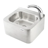 UtilityLine Handsink Assembly, w/ Electronic Faucet And Plastic Drain Kit