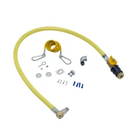 1/2" x 48" Gas Hose, Quick-Disconnect Valve (QDV), SwiveLink, Street Elbow & Cable Kit