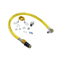 1" x 48" Gas Hose, Quick-Disconnect Valve (QDV), SwiveLink, Street Elbow & Cable Kit