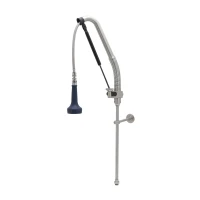 EverSteel DuraPull Pull-Down Pre-Rinse Unit with 30" Flexible Stainless Steel Hose, 1.07 GPM Sprayer and 6" Wall Bracket