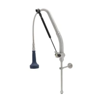 EverSteel DuraPull Pull-Down Pre-Rinse Unit 12" Riser, 30" Flexible Stainless Steel Hose, 1.07 GPM Sprayer with Swivel and 6" Wall Bracket