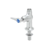 Stainless Steel Single Temperature Pantry Faucet, Deck Mount, Lever Handle, Cerama Cartridge, Less Nozzle