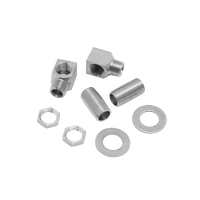 Installation Kit, Stainless Steel, 1/2" NPT Nipple, Lock Nut & Washer, Short Elbow (1/2" NPT Female x Male) (Two Sets Included per Kit)