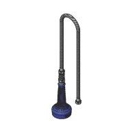 DuraPull 30" Stainless Steel Flex Hose w/ 1/2" NPSM Female Threads, Stainless Steel Ball-Joint Swivel & 1.07 GPM Blue Insulated Sprayer