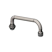 EverSteel Stainless Steel 8" Swing Nozzle w/ 2.0 GPM [7.57 L/min] VR Aerator