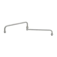 EverSteel Stainless Steel Double Joint Swing Nozzle, 12" Back Section, 12" Front Section, 24" Overall Length